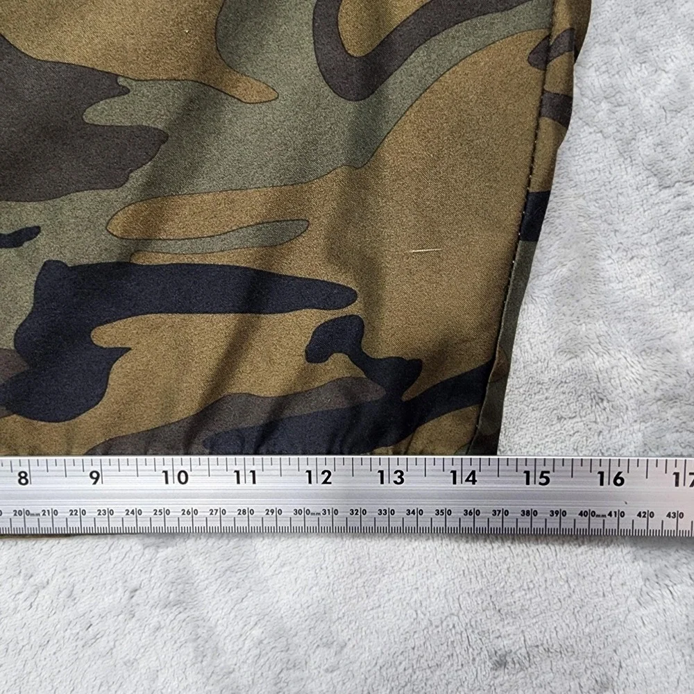 Op Swim Trunks Mens 2XL Green Camo Cargo Lined Drawstring Pockets Beach Summer